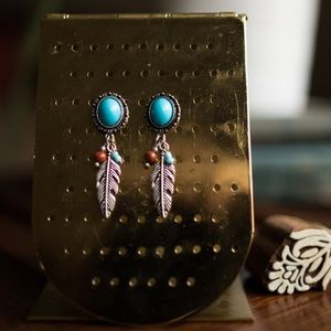 Boho Feather Earrings